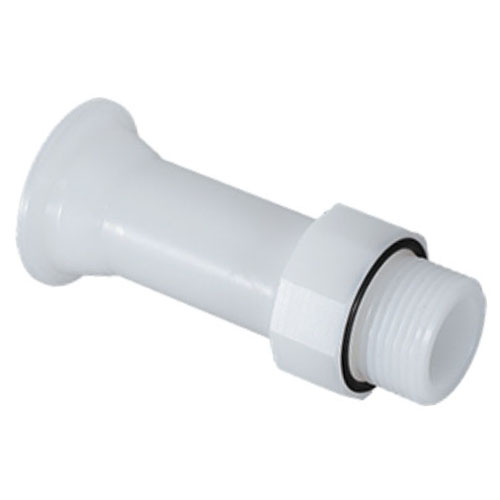PE-natur Gewindenippel mit ClampCon-Flanschstutzen, FDA, O-Ring FEP