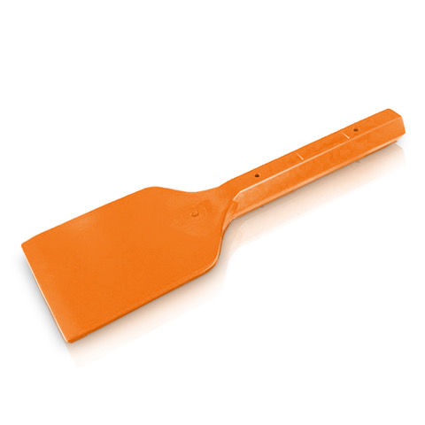 Schaber aus PE f&uuml;r Filterkuchen, Farbe Orange, PE-MD